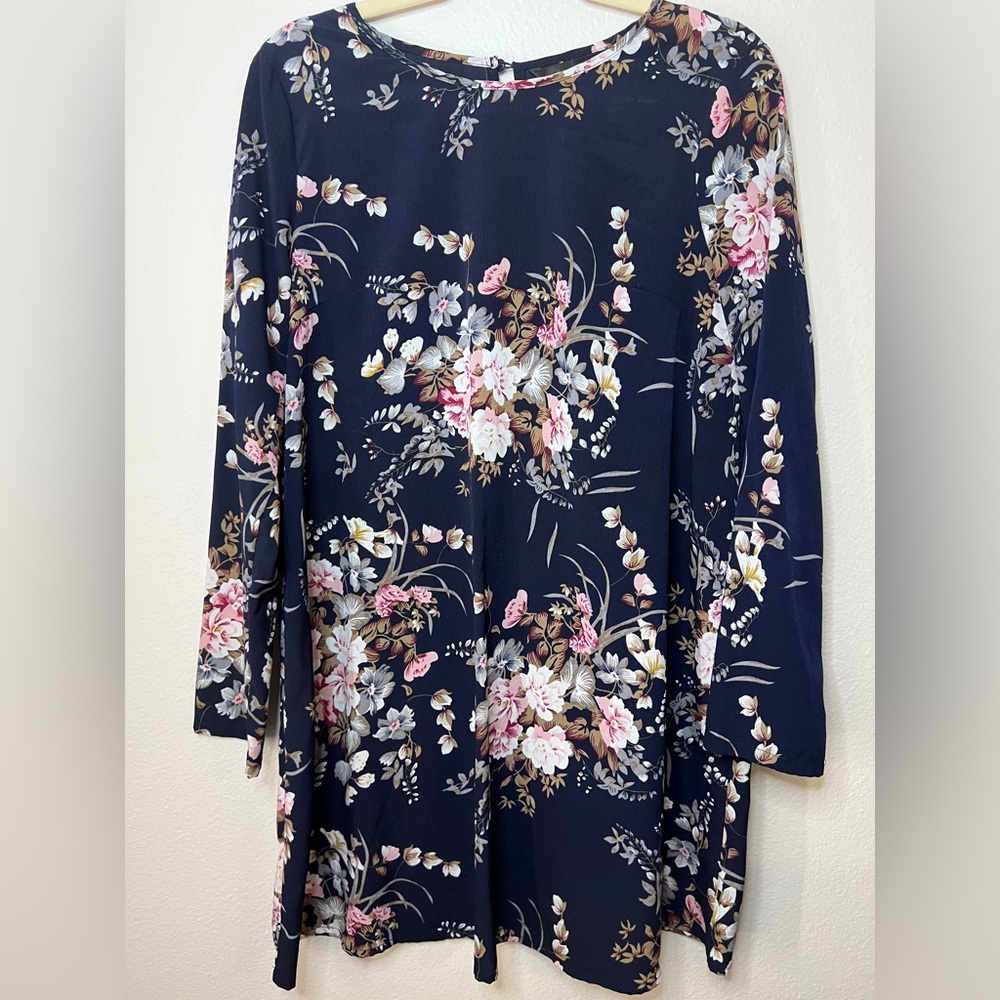 Floral Navy Women's Dress